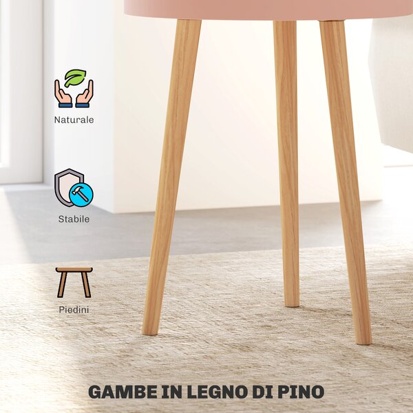 HOMCOM Set 2 Tavolini da Caffè a 3 livelli, con 2 Vani Contenitore e Piano Superiore a Vassoio, Multicolore | Aosom Italy