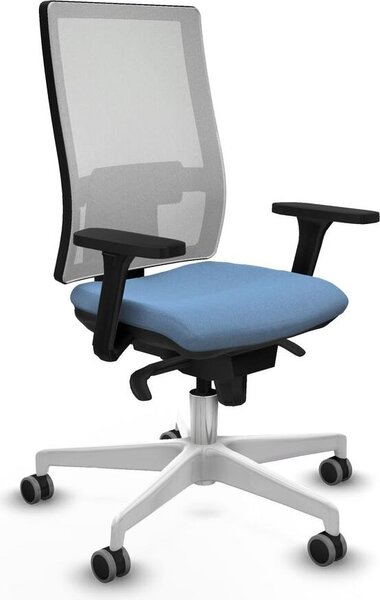 Sedia da ufficio Piqueras y Crespo 3D026G0, colore azzurro cielo