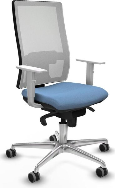 Sedia da ufficio Piqueras y Crespo, modello 4B086G0, colore blu cielo