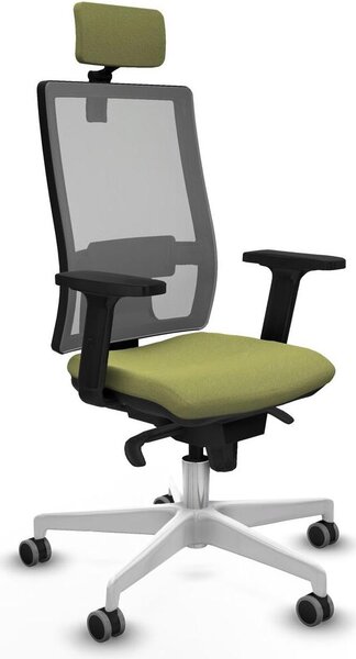Sedia da ufficio Piqueras y Crespo modello 2D026G2, colore verde