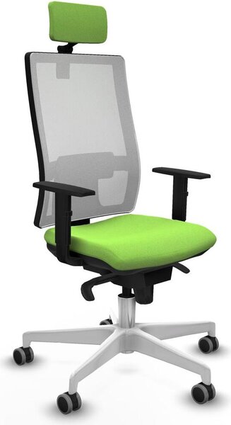 Sedia da ufficio Piqueras y Crespo, modello 1D026G2, colore pistacchio