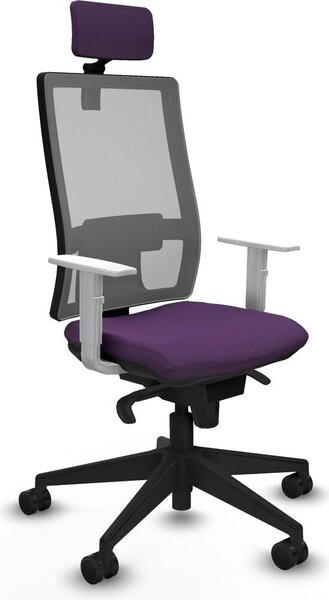 Sedia da ufficio Piqueras y Crespo, modello 4B066N2, colore lilla