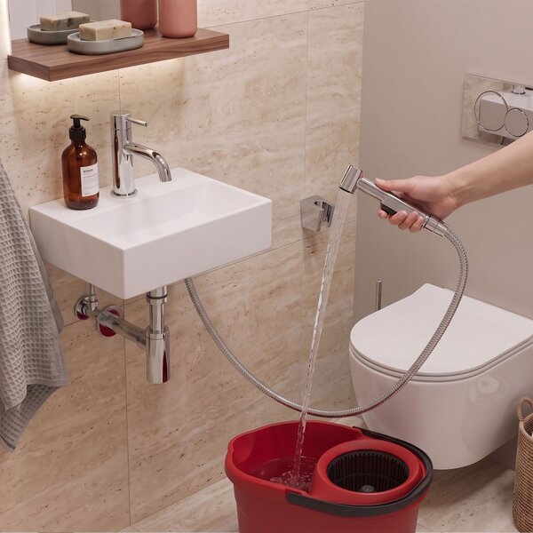 Miscelatore lavabo con bidetta Rea Lungo Chrome