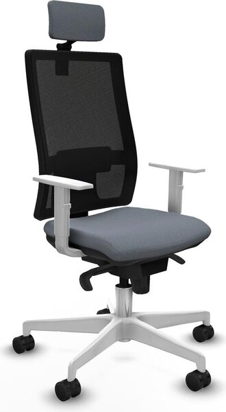 Sedia da ufficio Piqueras y Crespo, modello 4B026N2, colore grigio