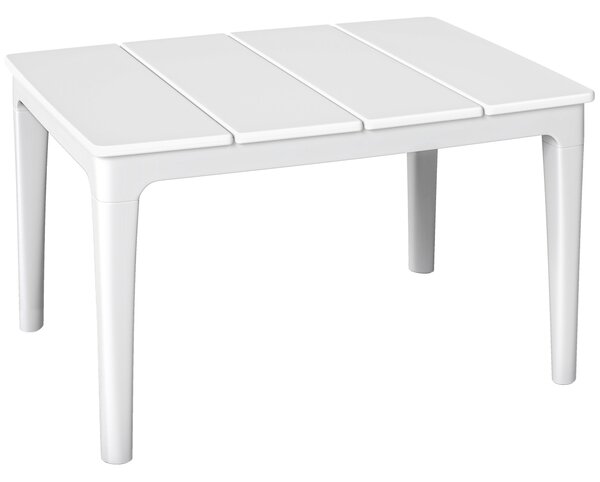 Outsunny Tavolino da Caffè da Giardino, 70 x 53 x 39 cm, Bianco Crema | Aosom Italy