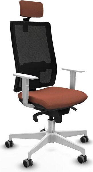 Sedia da ufficio Piqueras y Crespo, modello 4B026G2, colore marrone