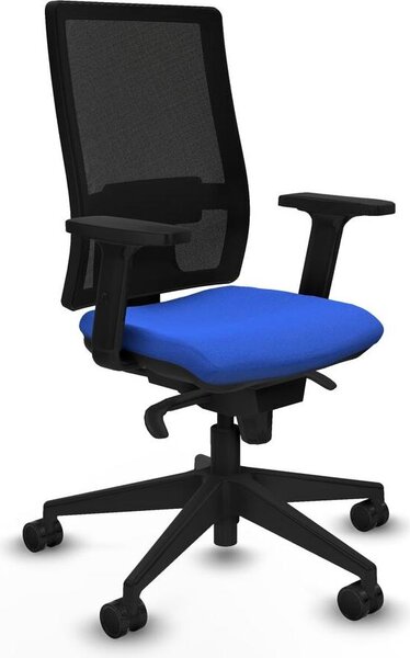 Sedia da ufficio Piqueras y Crespo modello 2D066N0, colore blu