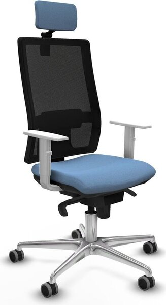 Sedia da ufficio Piqueras y Crespo, modello 4B086G2, colore blu cielo