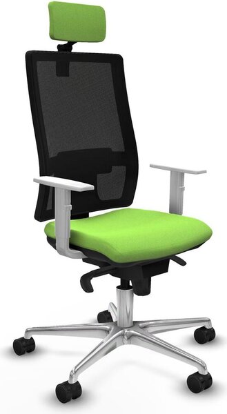 Sedia da ufficio Piqueras y Crespo, modello 4B086N2, colore pistacchio