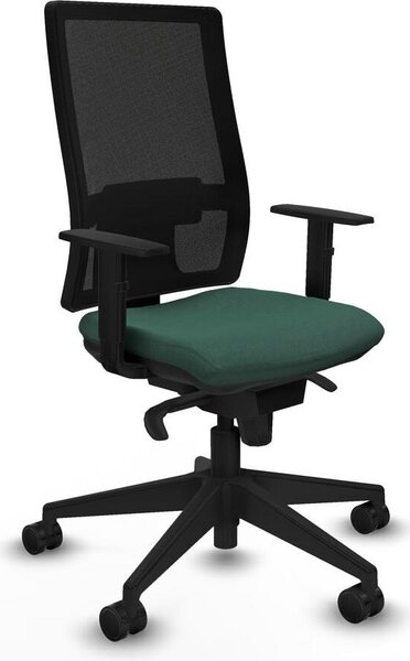 Sedia da ufficio Piqueras y Crespo, modello 1D066N0, colore verde