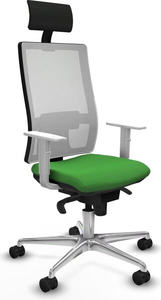 Sedia da ufficio Piqueras y Crespo, modello 4B086N1, colore verde