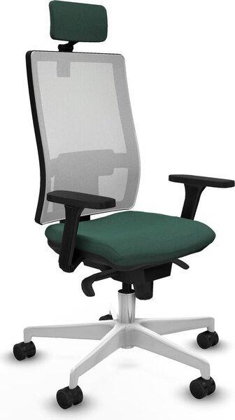 Sedia da ufficio Piqueras y Crespo, modello 3D026N2, colore verde