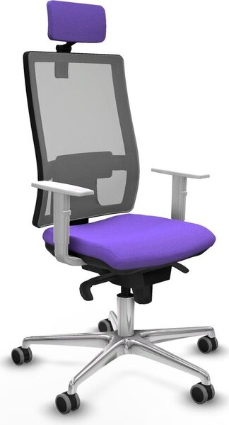 Sedia da ufficio Piqueras y Crespo, modello 4B086G2, colore lilla