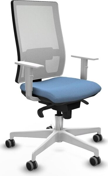 Sedia da ufficio Piqueras y Crespo, modello 4B026G0, colore blu cielo