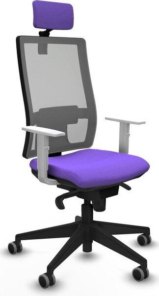 Sedia da ufficio Piqueras y Crespo, modello 4B066G2, colore lilla