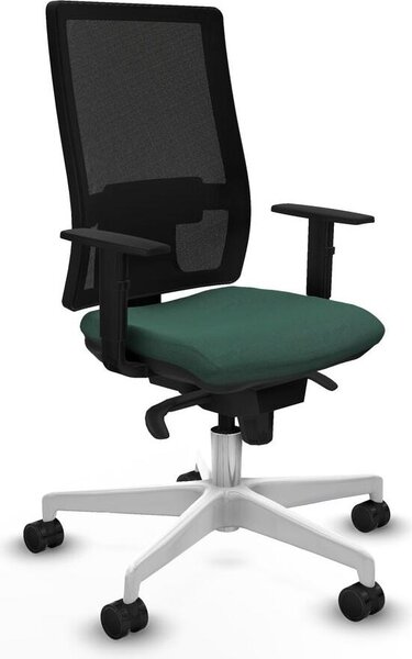 Sedia da ufficio Piqueras y Crespo, modello 1D026N0, colore verde