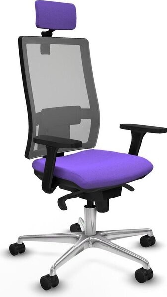 Sedia da ufficio Piqueras y Crespo, modello 3D086N2, colore lilla