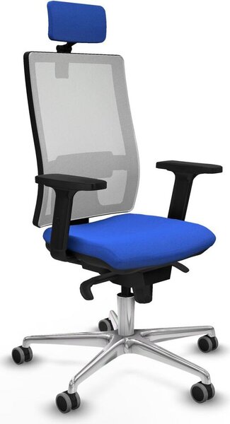 Sedia da ufficio Piqueras y Crespo 2D086G2, colore blu