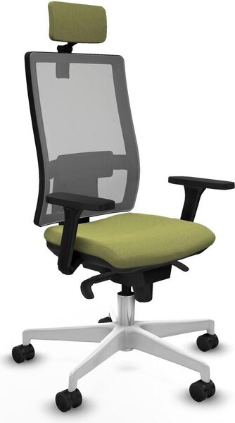 Sedia da ufficio Piqueras y Crespo, modello 3D026N2, colore verde