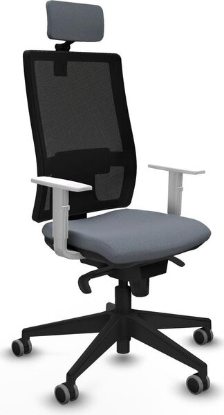 Sedia da ufficio Piqueras y Crespo, modello 4B066G2, colore grigio