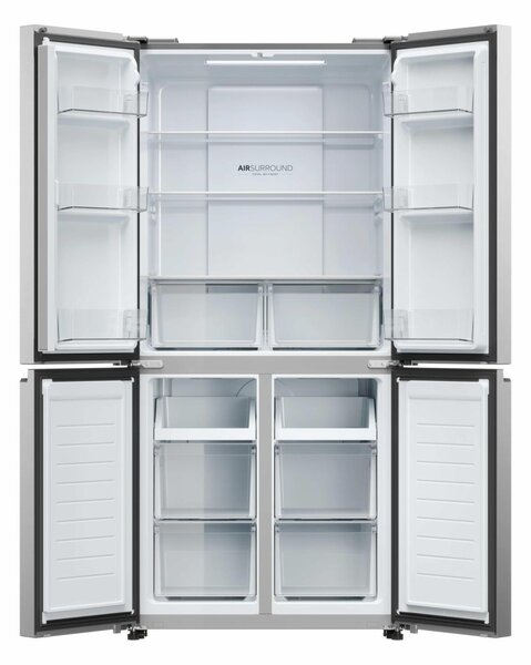 Haier Frigorifero Americano Side by Side Capacit 467 Litri Classe energetica D Raffreddamento No Frost colore Acciaio Inox - HCR3818DNMM Cube 83 S