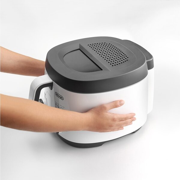 De Longhi OUTLET - Friggitrice Elettrica Capacit 2 Litri Potenza 1800 Watt colore Bianco - FS3061