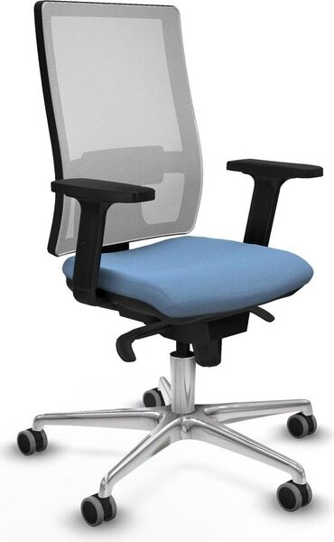 Sedia da ufficio Piqueras y Crespo 2D086G0, colore azzurro cielo