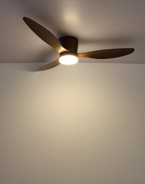 GLOBO LIGHTING Ventilatore da Soffitto con Telecomando con Luce Lampadario Ventilatore 3 Pale Diametro 131.5 cm colore Marrone - 03666H