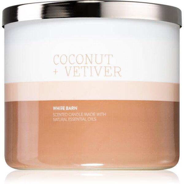 Bath & Body Works Coconut + Vetiver candela profumata 411 g