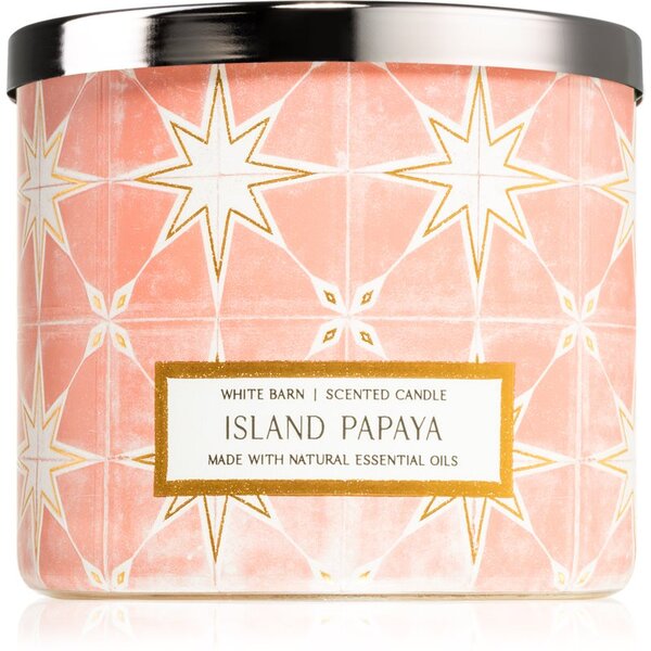 Bath & Body Works Island Papaya candela profumata 411 g