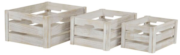 BRYSON - set di 3 cassette in legno