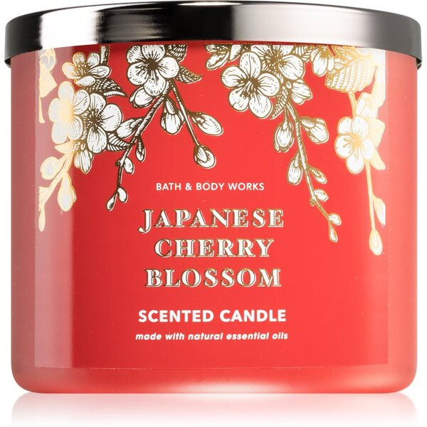 Bath & Body Works Japanese Cherry Blossom candela profumata III 411 g
