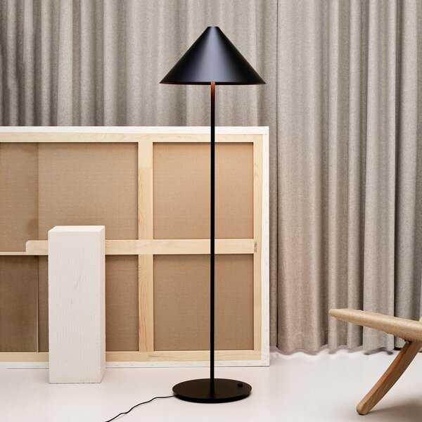 Lampada da terra Louis Poulsen, Keglen, dimmerabile, Nero, Soggiorno, Metallo, Design