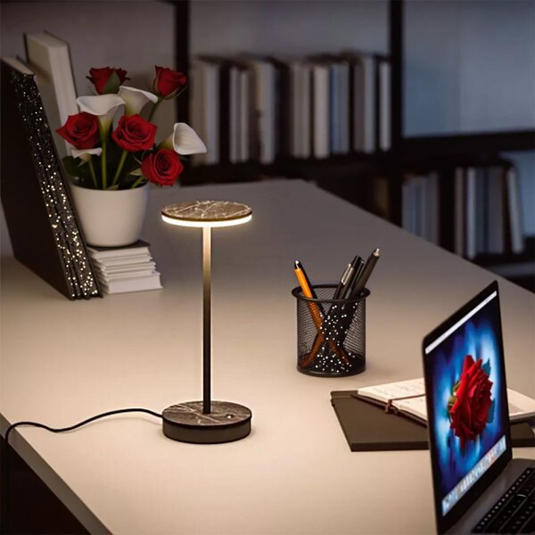 Abat-jour linea light gemini 9678 3000k led ip40 641lm nero greco - Linea Light Group