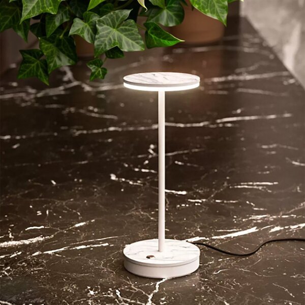 Abat-jour linea light gemini 9679 3000k led ip40 641lm bianco statuary - Linea Light Group