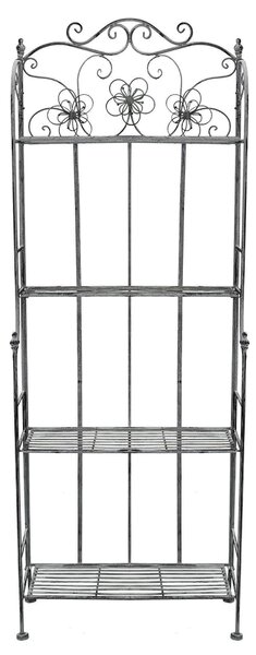 ELEONORE - scaffale 4 piani stile provenzale in ferro verniciato