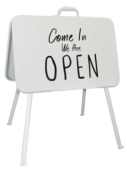 DOMINIC - cartello open close in acciaio