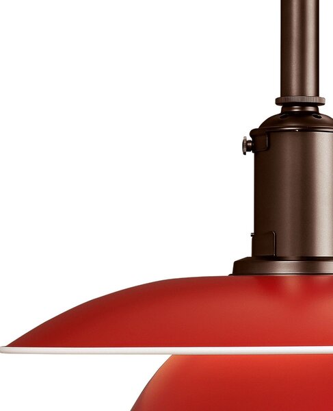 Lampada a sospensione Louis Poulsen, PH 3 1/2-3, dimmerabile, Rosso, Soggiorno, Metallo, Design