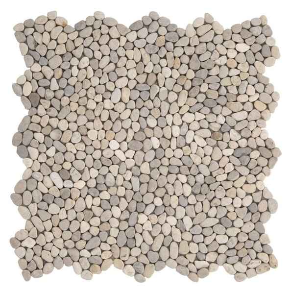 Mosaico pietra naturale Microsasso bianco sp. 10 mm