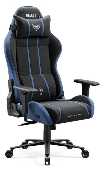 Diablo X-One 2.0 Sedia da gioco Rivestimento in tessuto Sedia da ufficio Funzione dondolo Cuscino lombare Poggiatesta Portata fino a 150 kg No