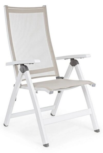 Poltrona Reclinabile 59x71x113h cm Cruise Bianco Gk50