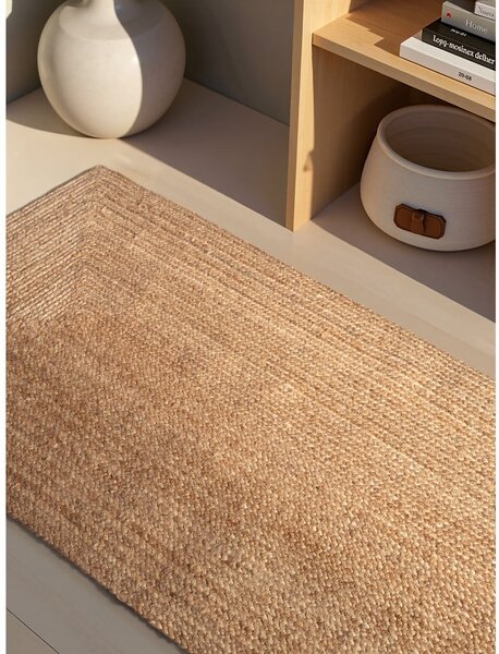 Passatoia di colore naturale in iuta reversibile/tessuta a mano 80x200 cm Juno – Hanse Home
