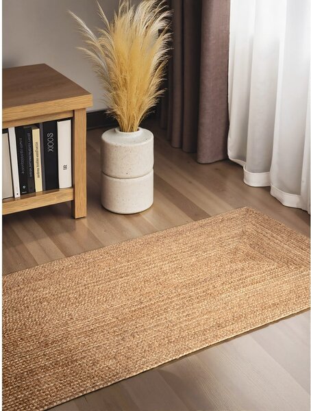 Passatoia di colore naturale in iuta reversibile/tessuta a mano 80x200 cm Juno – Hanse Home
