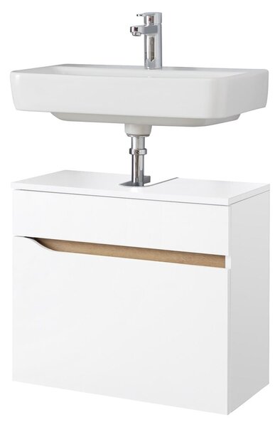 Mobile basso sospeso bianco senza lavello 60x53 cm Set 857 - Pelipal