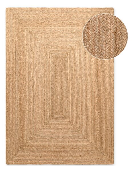 Tappeto di colore naturale in iuta reversibile e tessuto a mano 80x150 cm Sharmila Natural Brown – Hanse Home