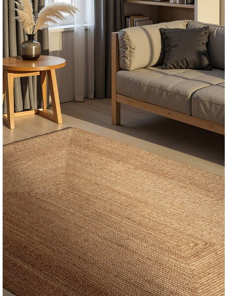 Tappeto di colore naturale in iuta reversibile/tessuto a mano 80x150 cm Juno – Hanse Home