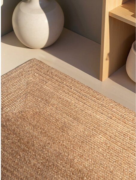 Tappeto di colore naturale in iuta reversibile/tessuto a mano 80x150 cm Juno – Hanse Home
