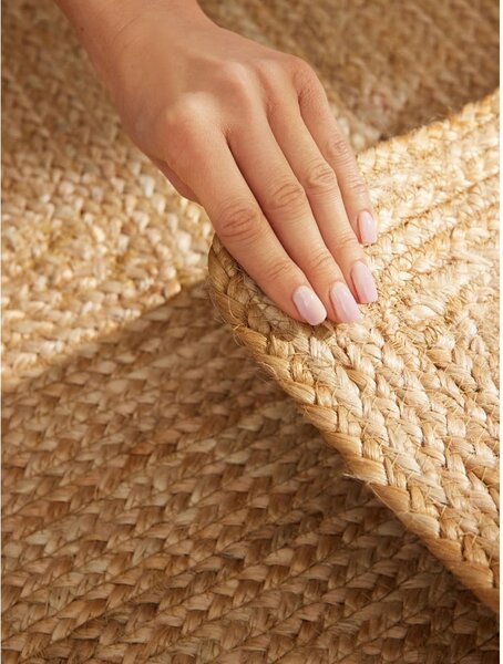 Tappeto di colore naturale in iuta reversibile/tessuto a mano 80x150 cm Juno – Hanse Home