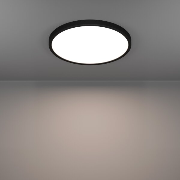 Eglo 901725 - LED RGBW dimmerabile lampada da soffitto per bagno FUEVA-Z LED/17,5W/230V 38,9cm IP44 nero