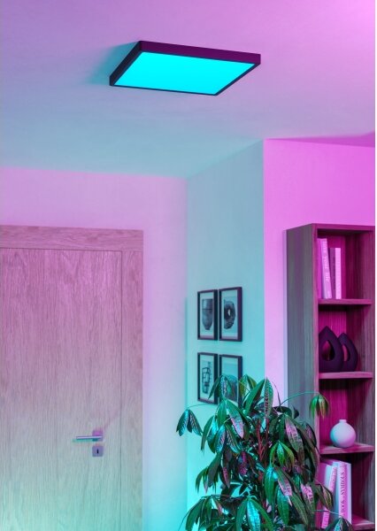 Eglo 901728 - LED RGBW dimmerabile lampada da soffitto per bagno FUEVA-Z LED/17,8W/230V 39cm IP44 nera
